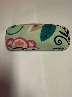 NWOT Retired Mint Flowers Vera Bradley Floral Print Eyeglass Optical Case